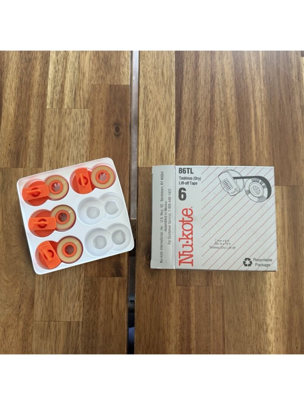 Nu-kote 86TL Tackless Dry Lift Off Correction‎ Tapes Typewriter 4 Units Open Box